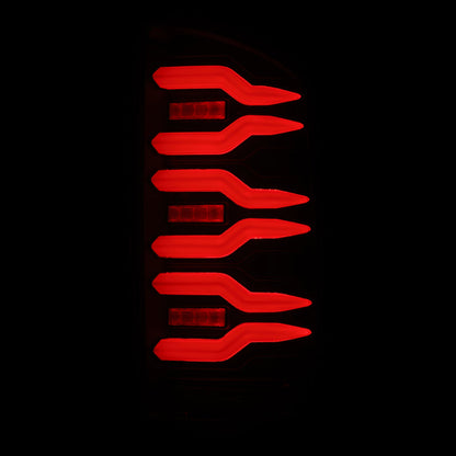 AlphaRex 07-08 Dodge Ram 1500/07-09 Dodge Ram 2500+3500 Luxx-Series LED Tail Lights (Pair) Black