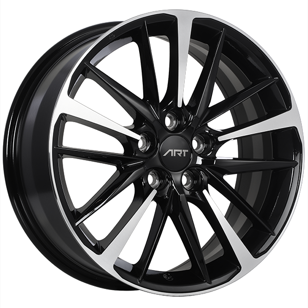 ART Replica REPLICA 155 Gloss Black - Machined Face 17x7 +40 5x114.3mm 60.1mm