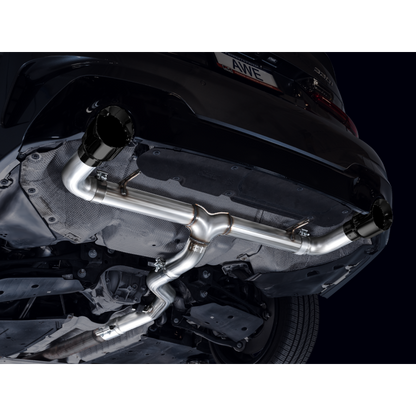 AWE 19-23 BMW 330i / 21-23 BMW 430i Base G2X Track Edition Axle Back Exhaust - Diamond Black