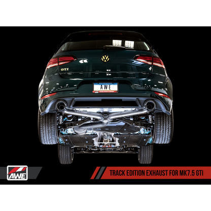 AWE Tuning Volkswagen GTI MK7.5 2.0T Track Edition Exhaust w/Chrome Silver Tips 102mm