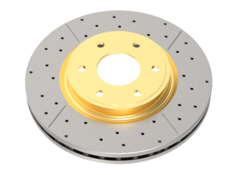 DBA 2016+ Ram 2500 TD 4WD Front Drilled & Slotted Street Series Rotor w/Gold Hat