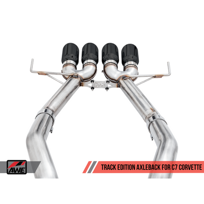 AWE Tuning 14-19 Chevy Corvette C7 Z06/ZR1 Track Edition Axle-Back Exhaust w/Black Tips