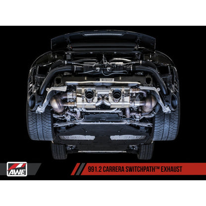 AWE Tuning Porsche 911 (991.2) Carrera / S SwitchPath Exhaust for PSE Cars - Chrome Silver Tips