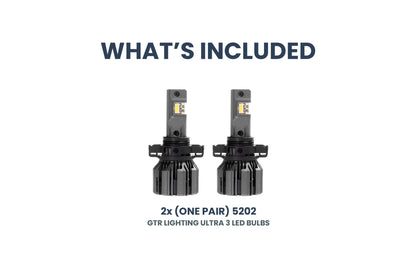 5202: GTR Lighting Ultra 3 (Pair) - LED Bulbs - GTR Lighting