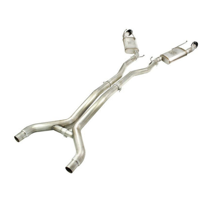 aFe MACHForce XP Exhaust 3in Stainless Stee CB/10-13 Chevy Camaro V8-6.2L (td) (gloss blk tip)