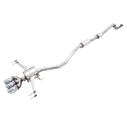 AWE Tuning 2017+ Honda Civic Type R Touring Edition Exhaust w/Front & Mid Pipes - Chrome Silver Tips