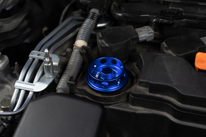 HPS Performance Billet Aluminum Engine Oil Cap Honda Civic, Blue, 5269-104BL