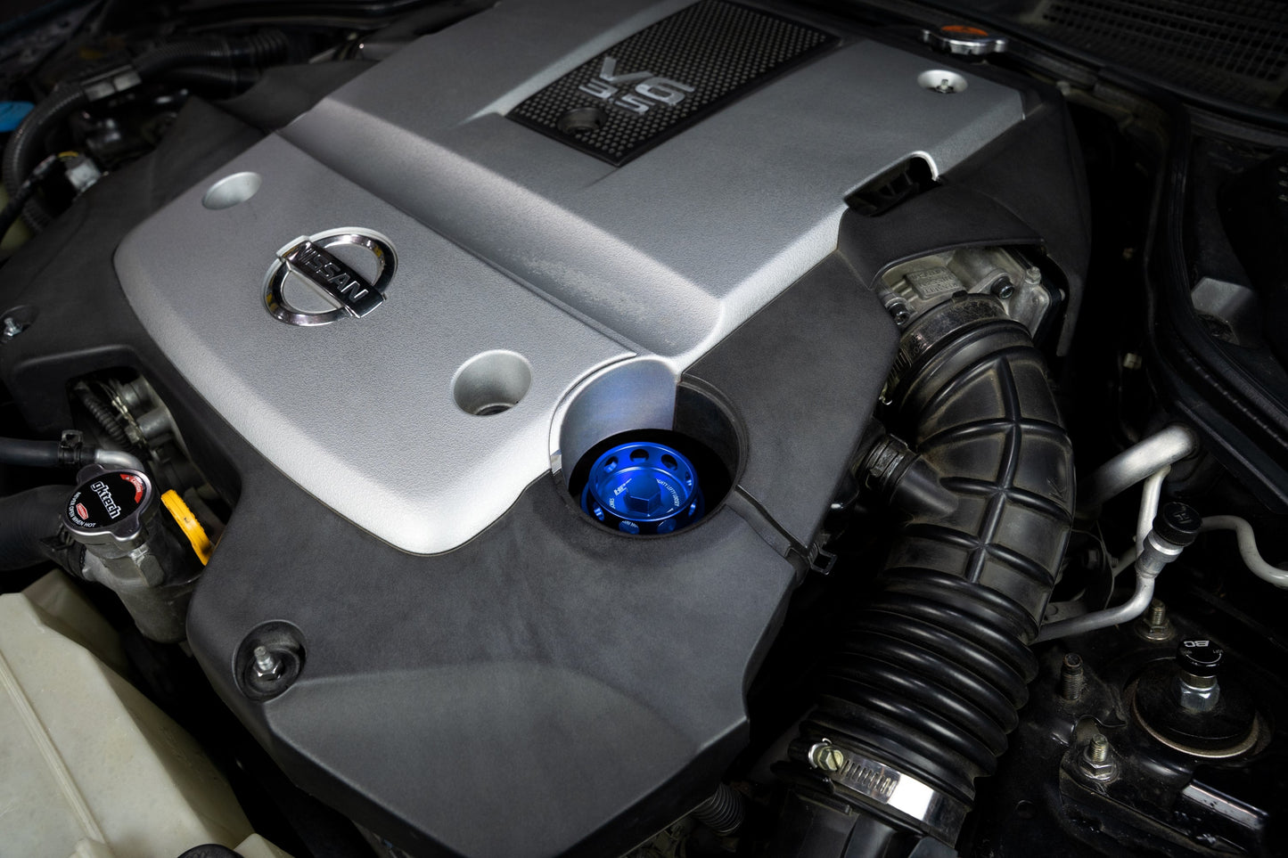 HPS Performance Billet Aluminum Oil Filler Cap for Nissan Engine