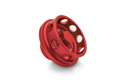 HPS Performance Billet Aluminum Engine Oil Cap Honda Accord, Red, 5269-104R