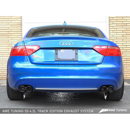 AWE Tuning Audi B8 S5 4.2L Touring Edition Exhaust System - Diamond Black Tips
