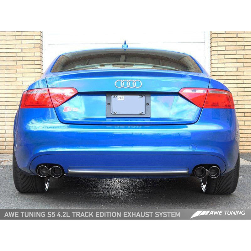 AWE Tuning Audi B8 S5 4.2L Track Edition Exhaust System - Diamond Black Tips