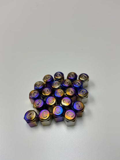 Chasing JS Titanium Valve Stem Caps