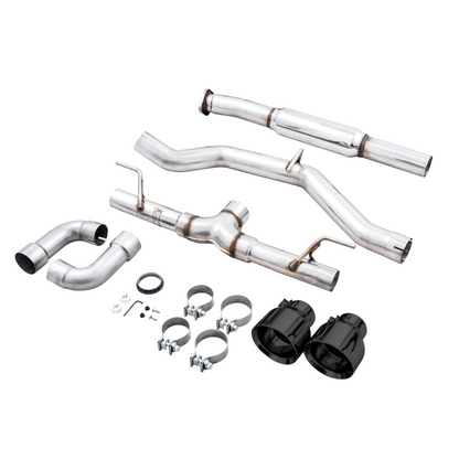 AWE Subaru BRZ / Toyota GR86 / Toyota 86 Track Edition Cat-Back Exhaust- Diamond Black Tips