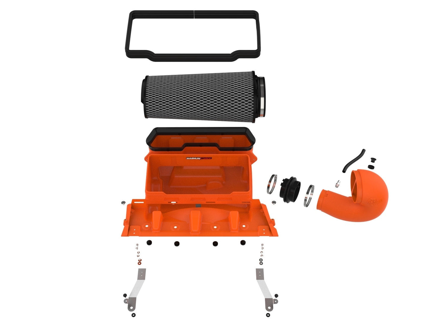 aFe Magnum FORCE Stage2 Orange Edition Cold Air Intake System w/Pro 5R - 2021-2023 RAM 1500 TRX V8-6.2L