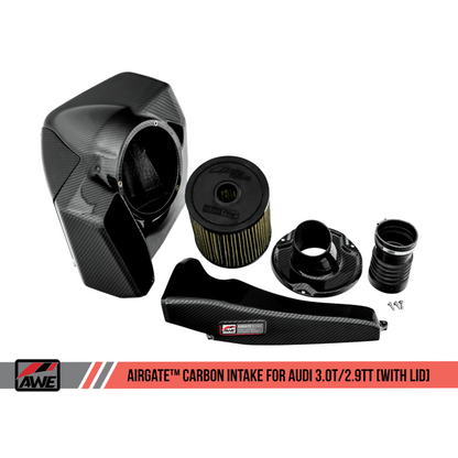 AWE Tuning Audi B9/B9.5 S4/S5/RS5 3.0T Carbon Fiber AirGate Intake w/ Lid