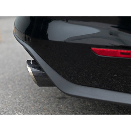 aFe MACH Force Xp SS Axle Back Exhaust System w/ Carbon Fiber Tips 15-17 Ford Mustang GT V8-5.0L