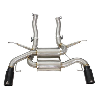 aFe MACHForce XP 2.5in Axle Back Stainless Exhaust w/ Black Tips 07-13 BMW 335i 3.0L L6 (E90/92) N55