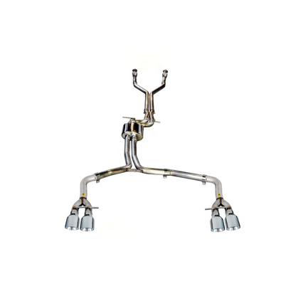 AWE Tuning Audi C7 / C7.5 S7 4.0T Track Edition Exhaust - Chrome Silver Tips