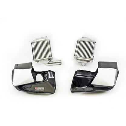 AWE Tuning Audi 2.7T Performance Intercooler Kit - w/Carbon Fiber Shrouds
