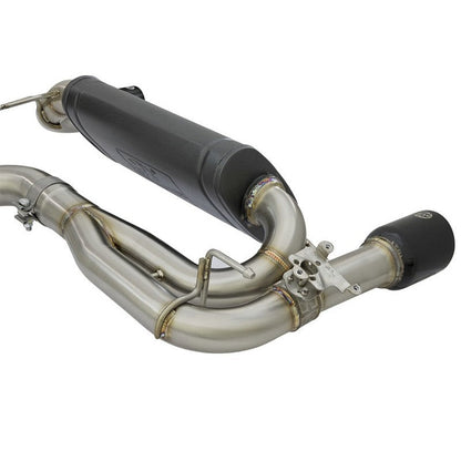 aFe MACHForce XP 16-17 BMW 340i/iX 440i/iX L6-3.0L (t) SS Axle-Back Exhaust w/Black Tip