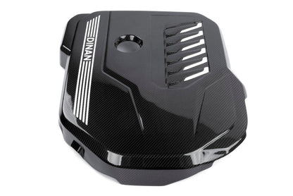 Dinan 19-26 BMW B58D (G01/G02/G20/G22/G23/G26/G42) Gloss Carbon Fiber Engine Cover w/Matte Accents