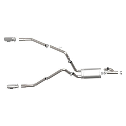 aFe Hemi Gemini XV 3in 304 SS Cat-Back Exhaust w/ Polished Tips - 09-18 Dodge Ram 1500