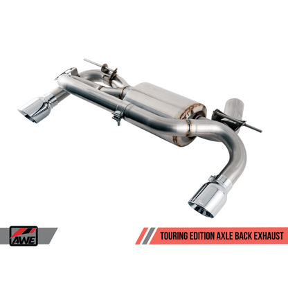 AWE Tuning BMW F3X 335i/435i Touring Edition Axle-Back Exhaust - Chrome Silver Tips (102mm)