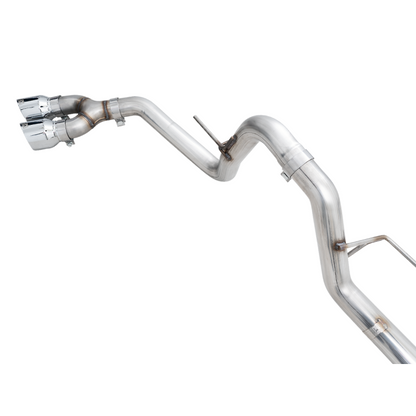 AWE 0FG 21+ Ford F150 Dual Side Exit Cat-Back Exhaust- 4.5in Chrome Silver Tips