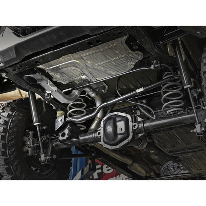 aFe MACH Force-Xp Axle-Back Exhaust System w/NoTip 18-20 Jeep Wrangler L4-2.0T / V6-3.6L