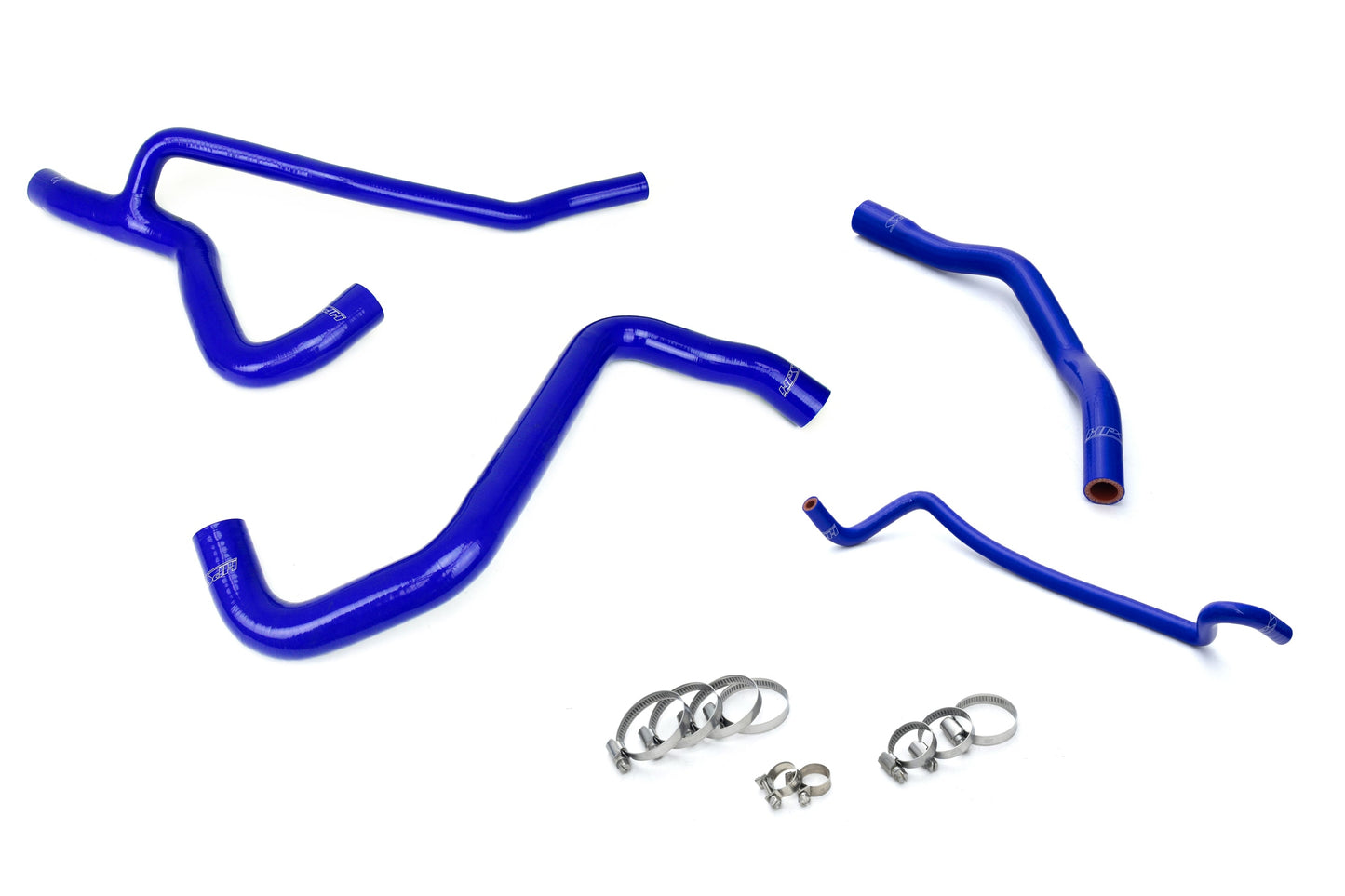 HPS Blue Reinforced Silicone Radiator Hose Kit Coolant Ford 07-10 Mustang GT V8