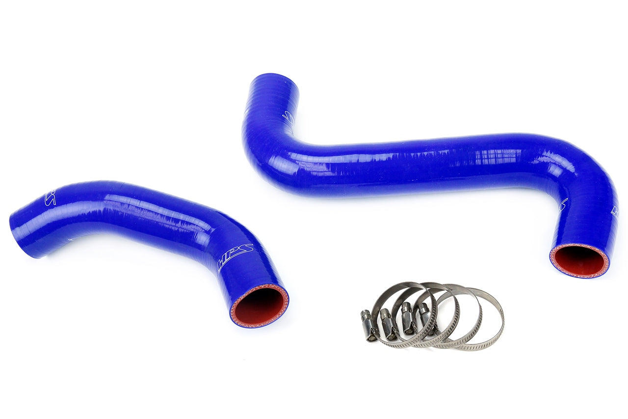 HPS Blue Reinforced Silicone Radiator Hose Kit Coolant Subaru 01-07 WRX / STI 57-1061-BLUE