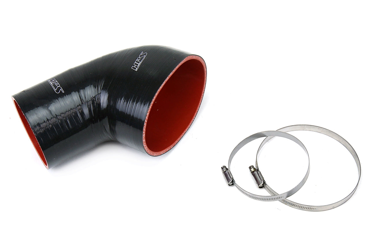 HPS Black Silicone Air Intake Kit Post MAF Hose 2001-2006 BMW E46 M3 57-1078-BLK