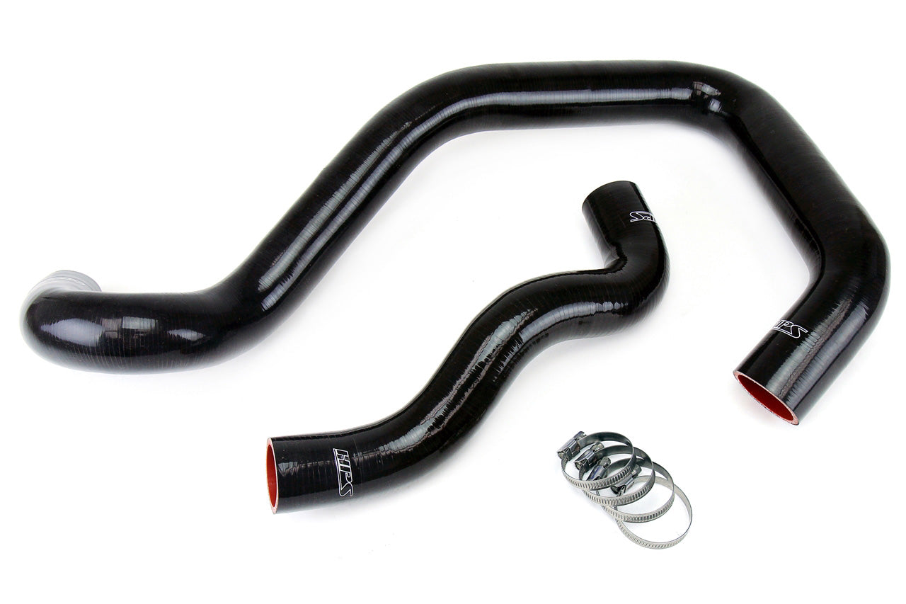 HPS Black Silicone Radiator Coolant Hose Kit 2003-2007 Ford F550 Superduty 6.0L Diesel Turbo Mono Beam Suspension 57-1214-BLK