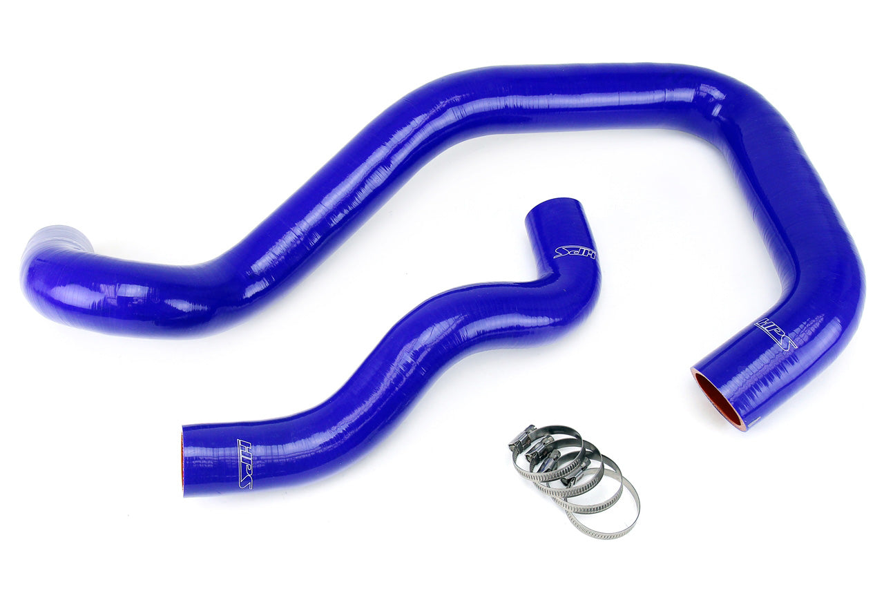 HPS Blue Silicone Lower Upper Radiator Coolant Hose 2003-2007 Ford F250 Superduty 6.0L Diesel Turbo Mono Beam Suspension 57-1214-BLUE