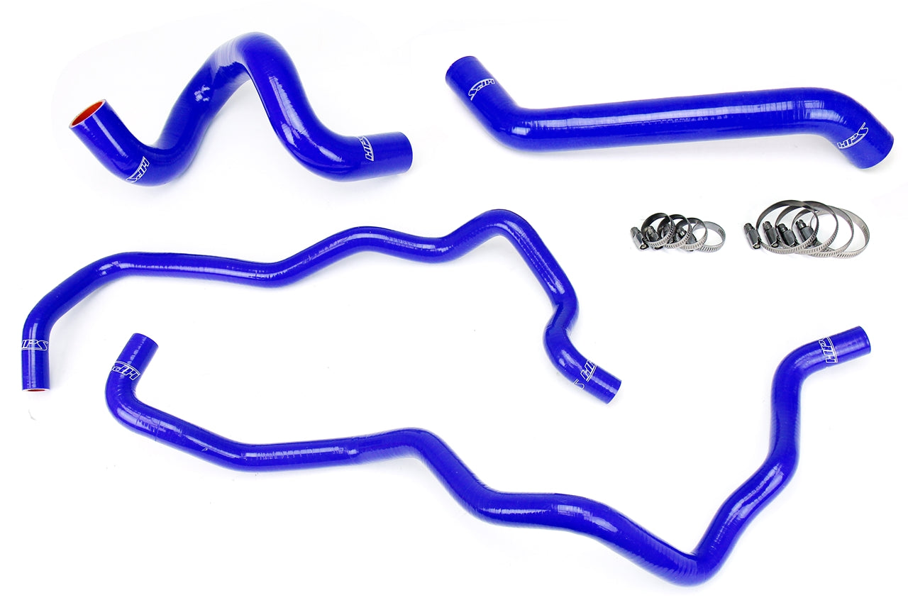 HPS Blue Silicone Radiator + Heater Hose Kit 2007-2011 Jeep Wrangler JK Unlimted 3.8L V6 57-1220-BLUE