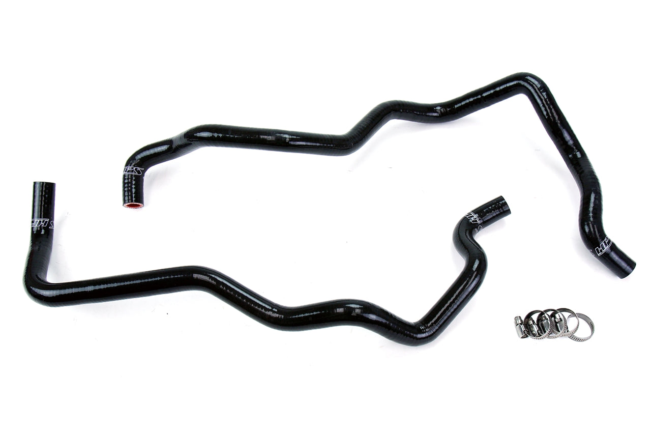 HPS Black Reinforced Silicone Heater Hose Kit Jeep 07-11 Wrangler JK 3.8L V6 Left Hand Drive