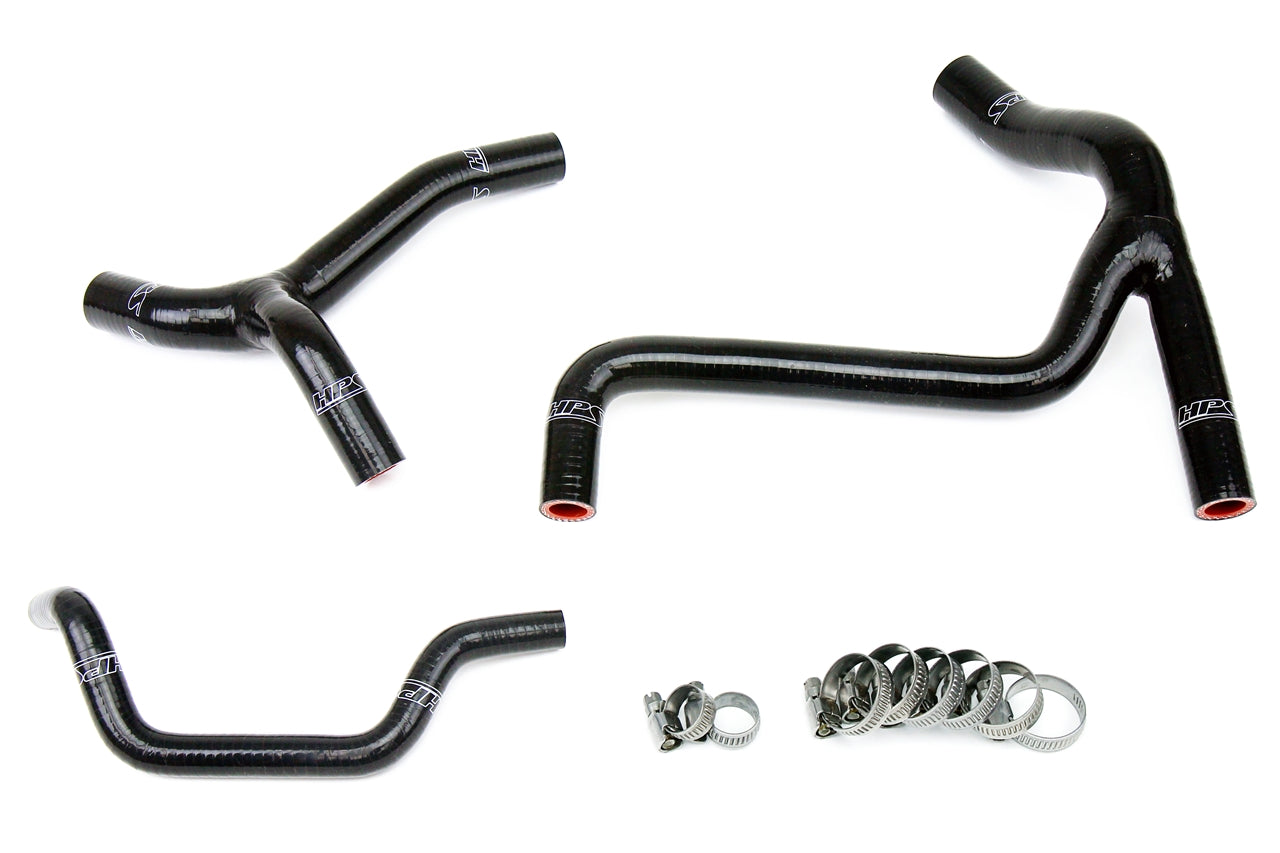 HPS Black Silicone Radiator Hose Kit 2010-2012 Kawasaki KX450F 57-1246-BLK