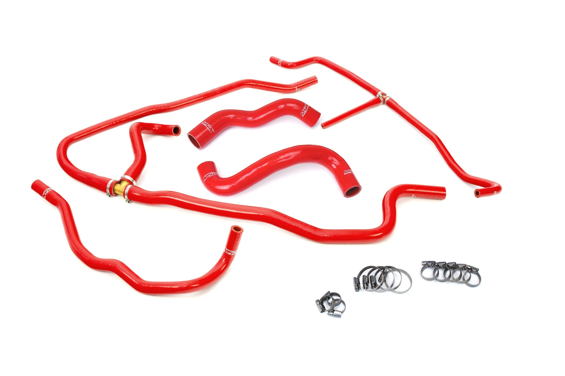 HPS Red Silicone Radiator + Heater Hose Kit 2009-2013 Chevy Corvette LS3 C6 6.2L V8 57-1276-RED