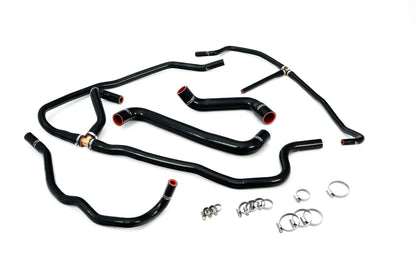 HPS Black Silicone Radiator + Heater Hose Kit 2005-2007 Chevy Corvette 6.0L LS2 V8 57-1277-BLK