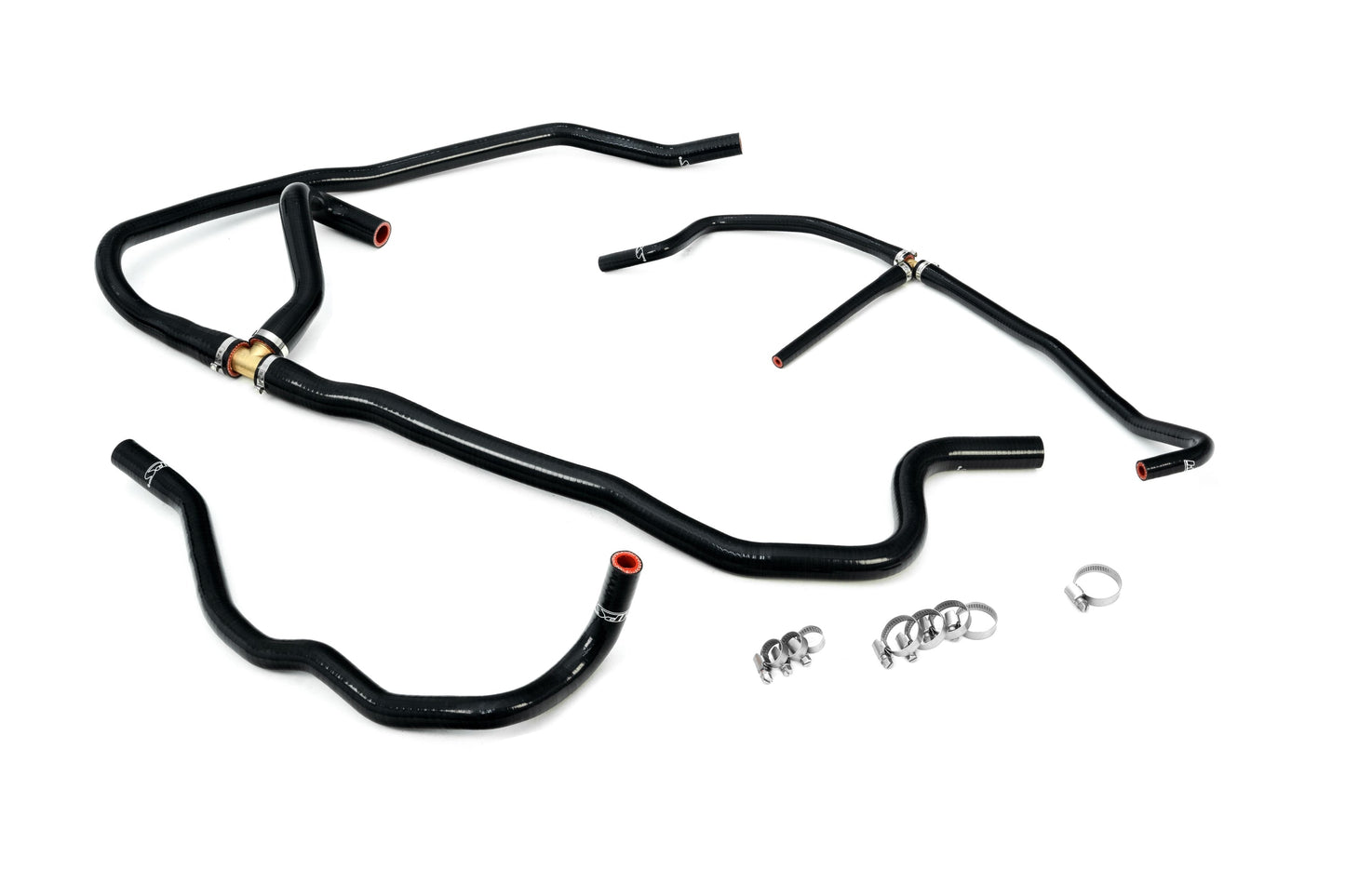 HPS Performance Silicone Heater Coolant Hose Kit 2009-2013 Chevy Corvette LS3 6.2L V8, Black, 57-1277H-BLK