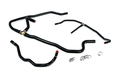 HPS Performance Silicone Heater Coolant Hose Kit 2009-2013 Chevy Corvette LS3 6.2L V8, Black, 57-1277H-BLK
