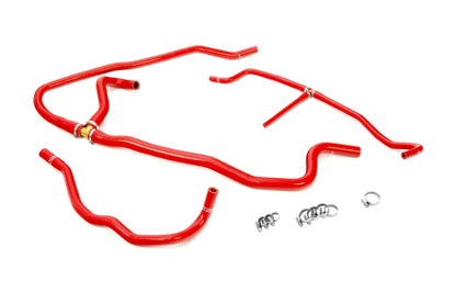 HPS Performance Silicone Heater Coolant Hose Kit 2006-2013 Chevy Corvette Z06 LS7 7.0L V8, Red, 57-1277H-RED
