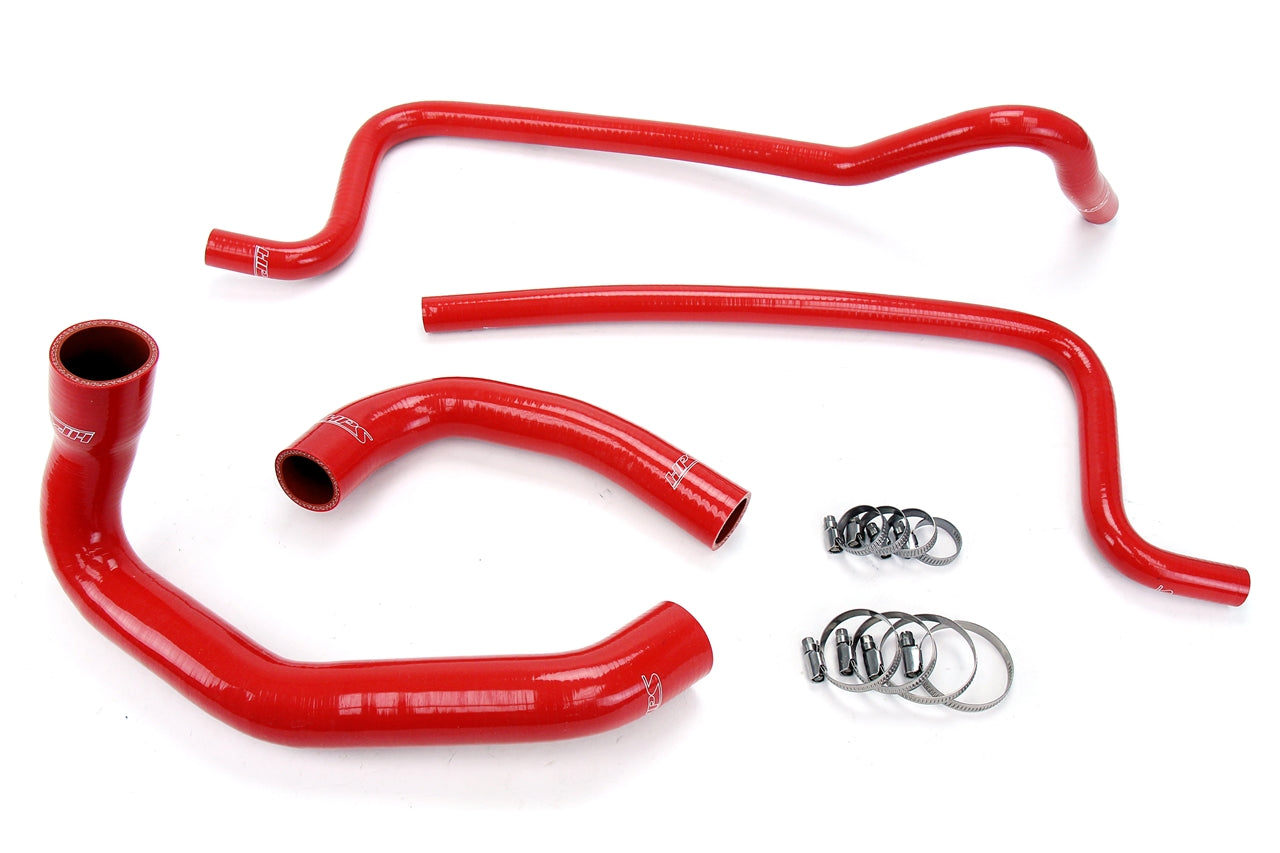 HPS Red Silicone Radiator + Heater Hose Kit 2002-2006 Jeep Wrangler TJ 4.0L 57-1292-RED