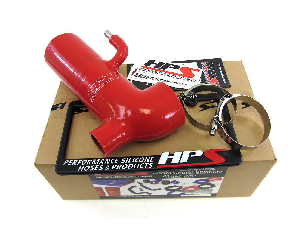 HPS Red Silicone Air Intake Kit Post MAF Hose 2013-2020 Subaru BRZ retain stock sound tube 57-1294-RED