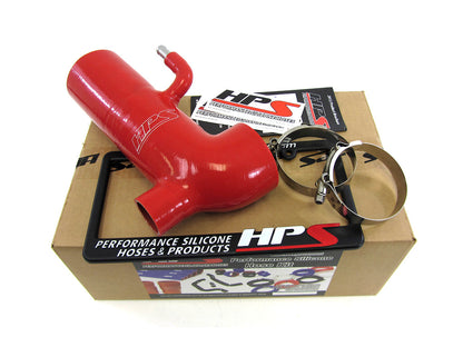 HPS Red Reinforced Silicone Post MAF Air Intake Hose Kit - Retain Stock Sound Tube Scion 13-16 FRS