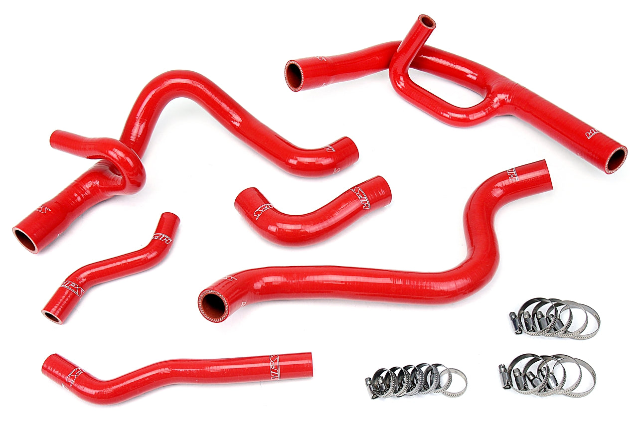 HPS Reinforced Red Silicone Radiator Hose Kit Coolant Dodge 13-16 Dart 2.0L 2.4L Non Turbo