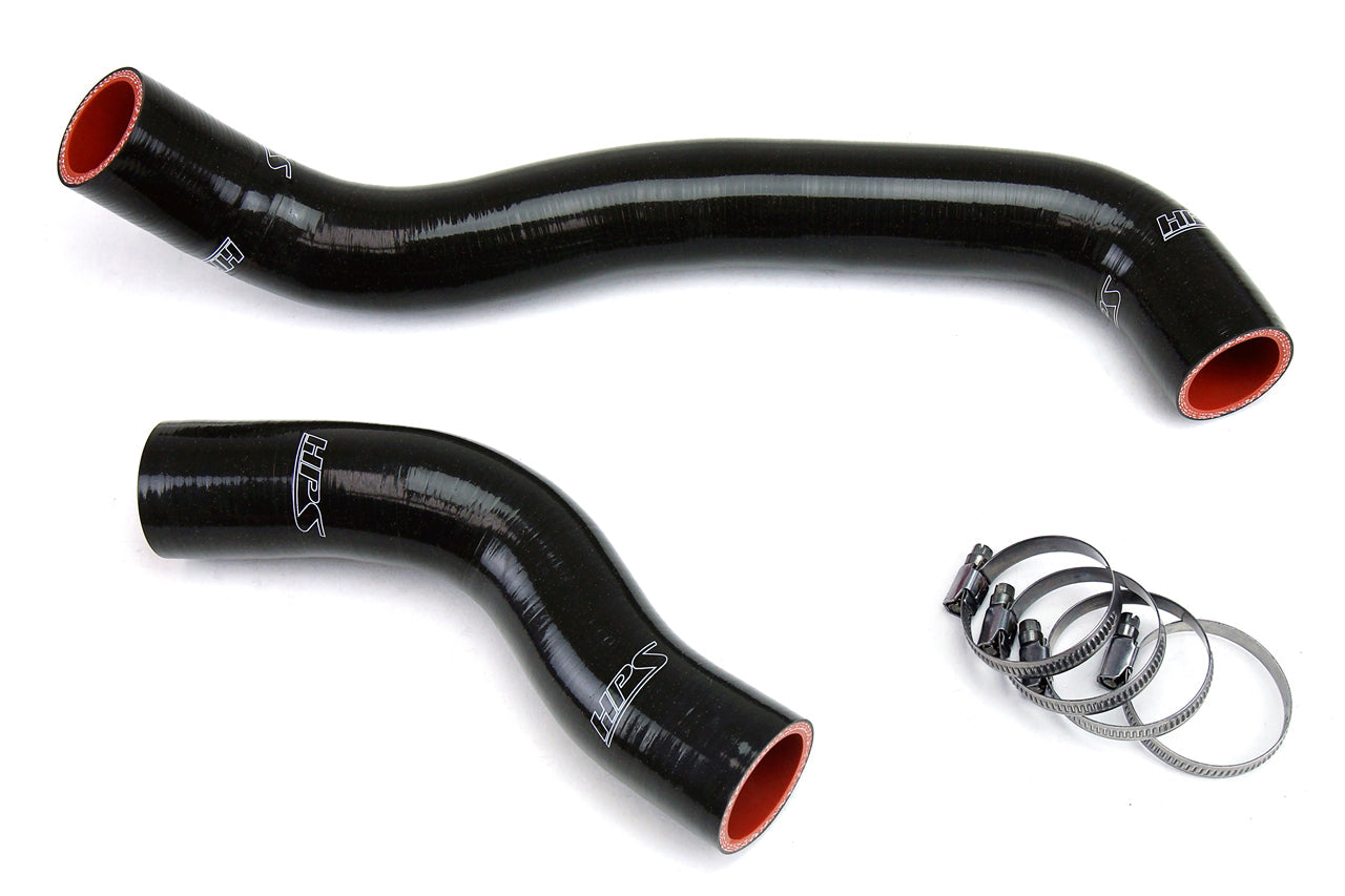 HPS Reinforced Black Silicone Radiator Hose Kit Coolant Mazda 86-88 RX7 1.3L NA Turbo
