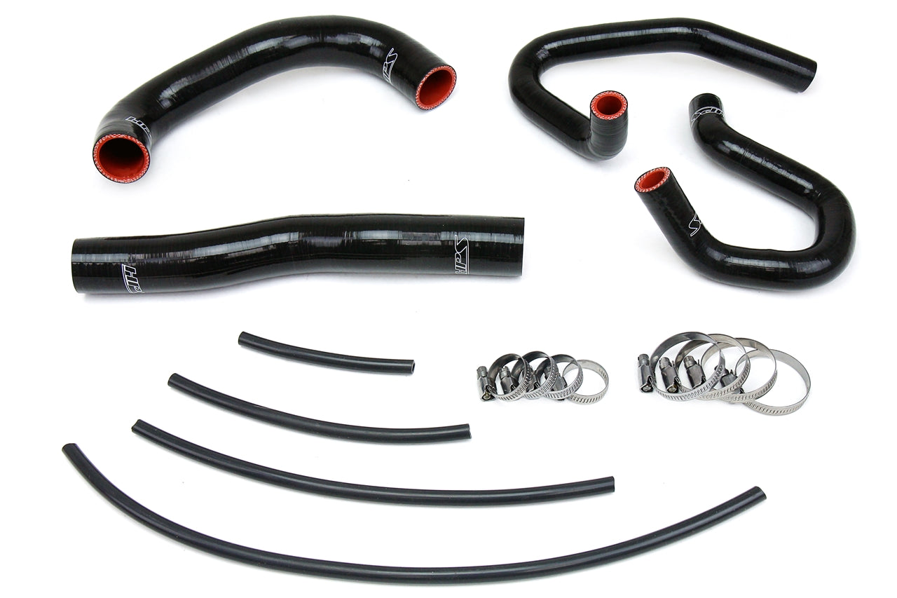HPS Reinforced Black Silicone Radiator + Heater Hose Kit Coolant Hyundai 13-14 Genesis Coupe 2.0T Turbo 4Cyl