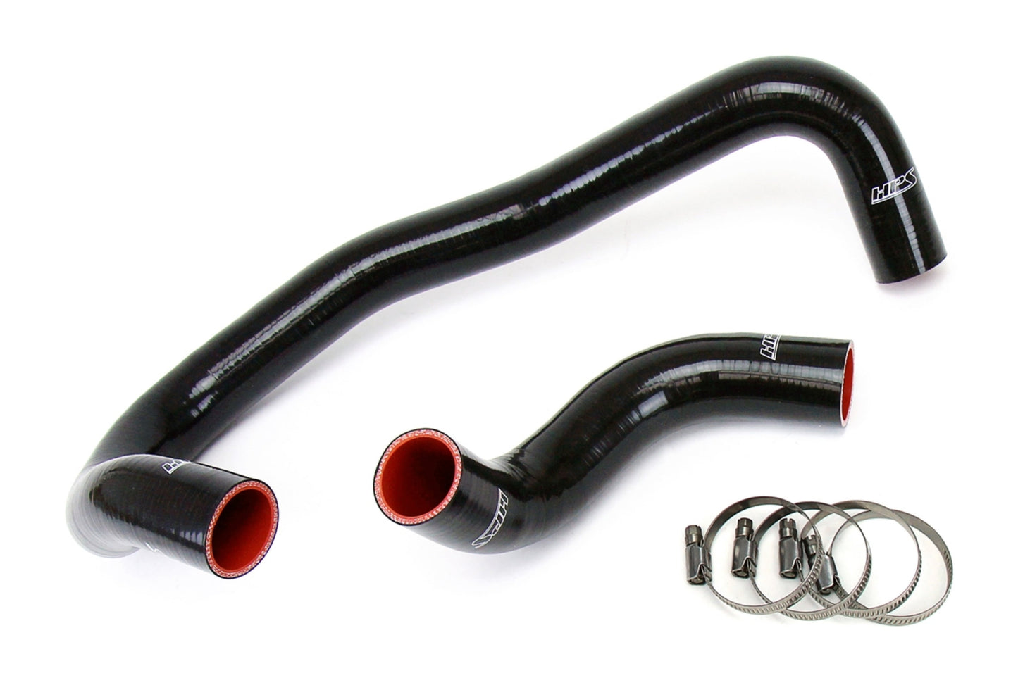 HPS Black Silicone Radiator Lower Upper Coolant Hose Kit 2006-2010 Dodge Charger SRT-8 6.1L V8 57-1327R-BLK