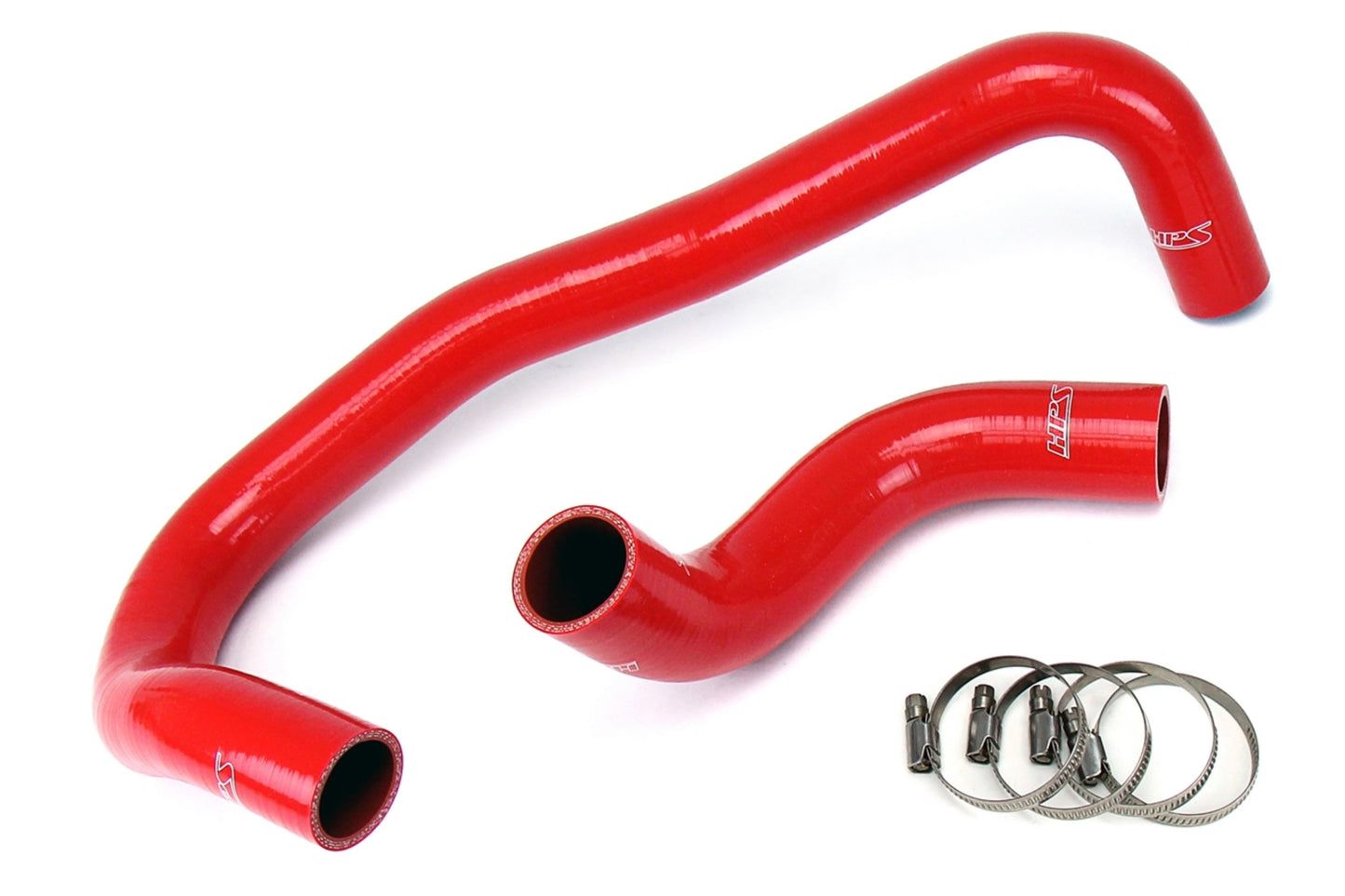 HPS Red Silicone Radiator Lower Upper Coolant Hose Kit 2006-2010 Dodge Charger SRT 8 6.1L V8 57-1327R-RED